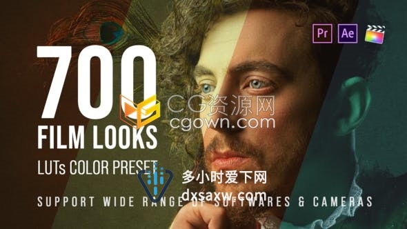 700组好莱坞专业电影级校色LUTs调色预设大合集下载