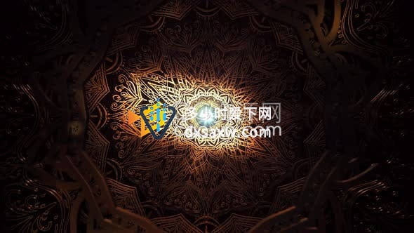 VJ素材-经典复古纹理风格典雅花香书法艺术表演LED背景视频效果
