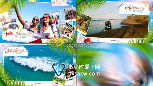 PR夏季旅行幻灯片模板冒险2022年夏令营宣传视频相册