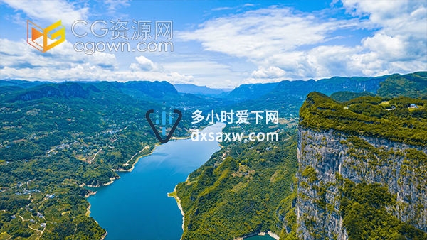 湖北恩施野三峡4A景区延时风景实拍视频素材