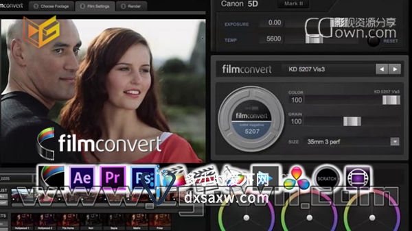 FilmConvert Pro 2.32 for After Effects/Premiere Pro 数字转胶片调色插件