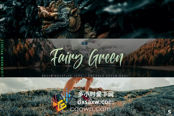 仙女绿色照片调色风格LR预设Fairy Green Lightroom Preset
