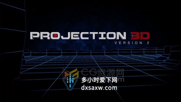 AE脚本Projection 3D v2.02摄像机投射三维空间镜头动画效果制作