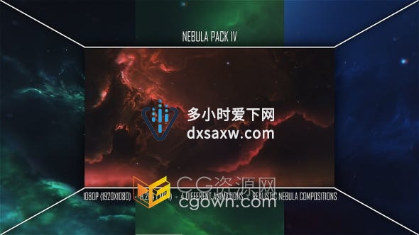4组宇宙星云动态背景视频素材Nebula Pack