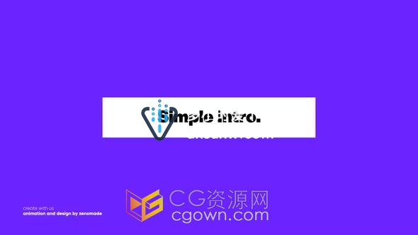 AE模板-快速镜头切换简单文本框标题文字动画片头