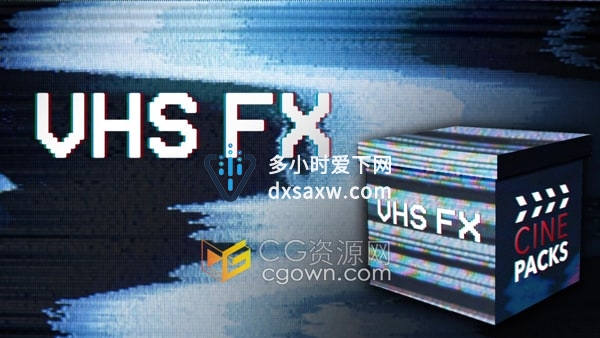 VHS FX故障效果纹理4K分辨率叠加视频素材下载