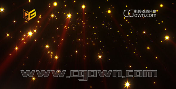 闪烁流星粒子光线循环背景素材 Videohive Falling Stars 2687877