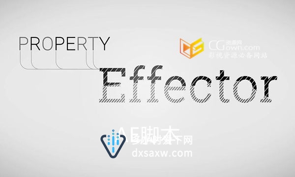 AE脚本 图层属性控制器 PropertyEffector v1.0.1 MG动画脚本带教程