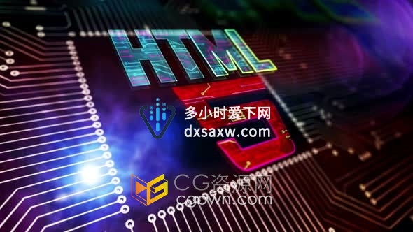 HTML5开发符号Web编程语言互联网技术网络编码概念3D动画视频素材