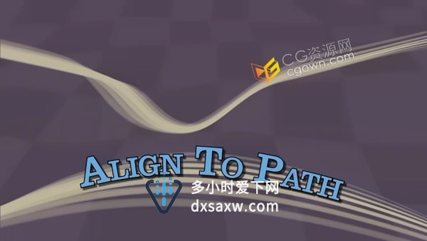 Align To Path v1.7.1 AE脚本图层附加对齐运动路径