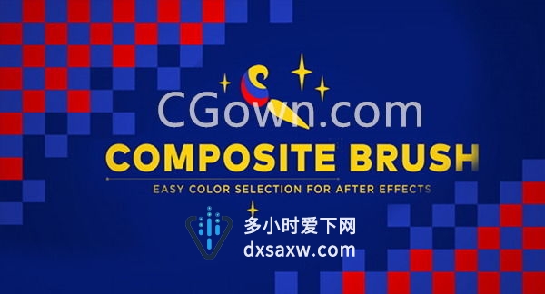 AE插件-Composite Brush v1.6.0画面颜色选取调色替换修改