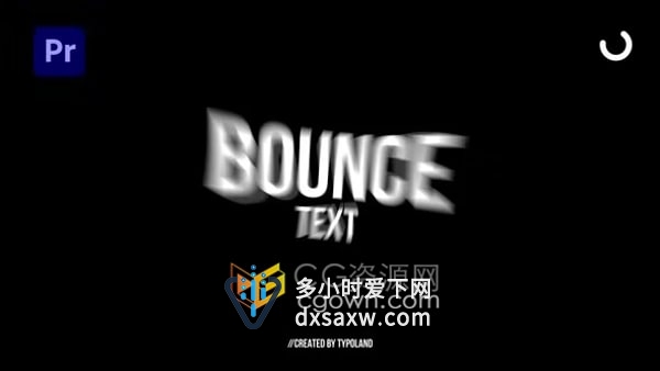 PR模板-100个独特反弹效果弹跳动画标题100+ Bounce Text Animations