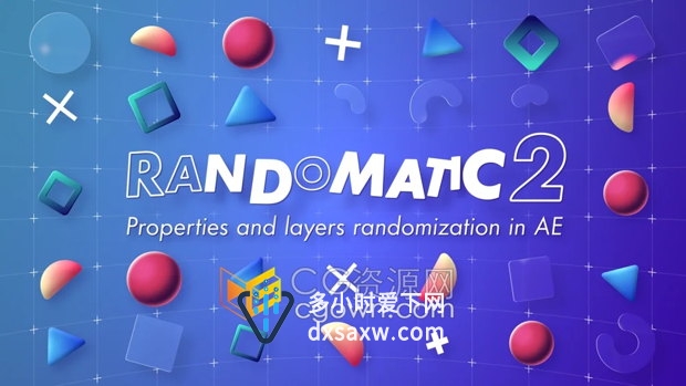 Randomatic v2.0 AE脚本2D/3D图层颜色属性随机动画