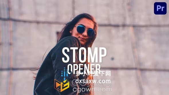 PR模板-现代时尚快闪跺脚节奏感片头Stomp Opener