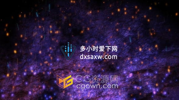 火花粒子元素石头动态背景VJ视频素材