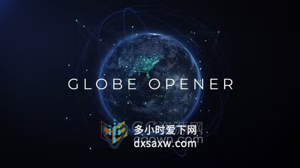 5个星球科技场景全息图网络数据特效动画宣传AE模板