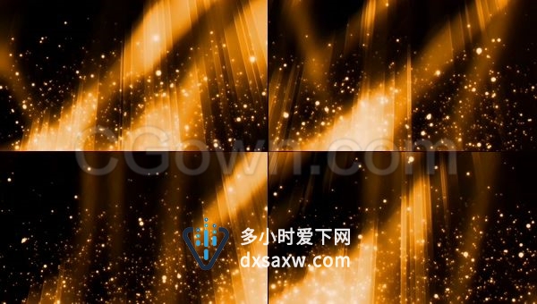 视频素材资源下载金色粒子漂浮绚丽金光射线年会颁奖节日庆典背景