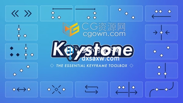 Keystone v1.1.0 AE脚本动画关键帧编辑工具箱