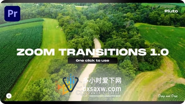 PR转场模板-缩放过渡Zoom Transitions 1.0带音效