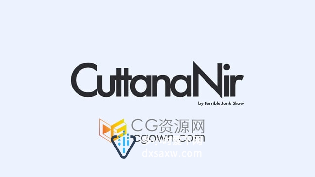 CuttanaNir v1.1 AE脚本文字分离切片生成手写动画