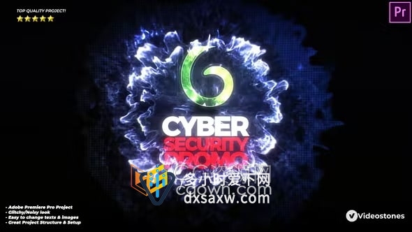 PR模板-适合制作网络安全开场视频IT技术推广数字游戏公司网站介绍