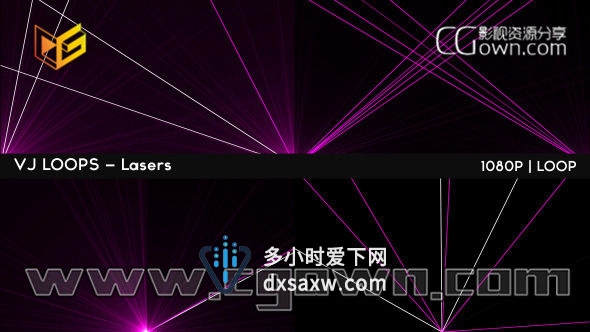 VJ循环视频素材 激光镭射舞台灯光设计LED大屏幕视频素材