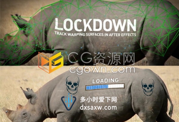 AE插件Lockdown v2.8.0运动物体表面跟踪特效合成工具