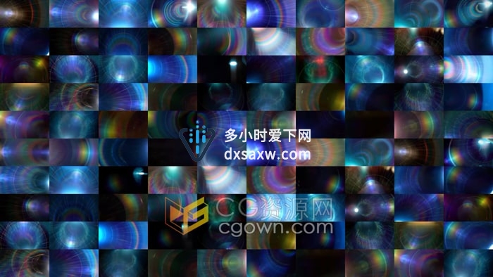 54组镜头逆光环光晕叠加效果4K视频素材Radiant Halo
