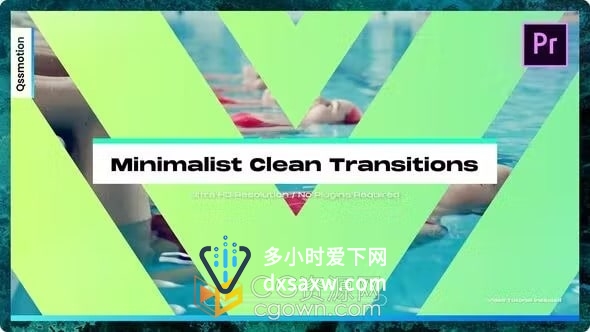 Clean Transitions简约图形动画视频转场过渡PR模板