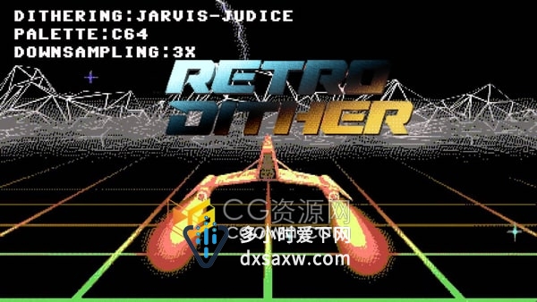 RetroDither v1.7 AE/PR插件复古游戏机8bit比特像素风格化