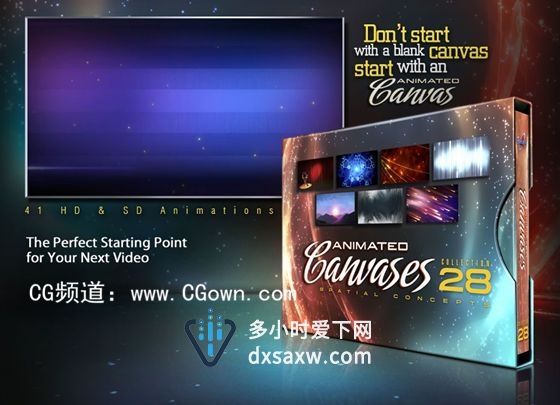 Digital Juice – Animated Canvases 28: Spatial Concepts视频素材
