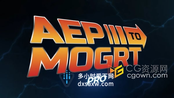 Aep to Mogrt Pro v2.1脚本将AE工程转成PR动态基本图形模板预设
