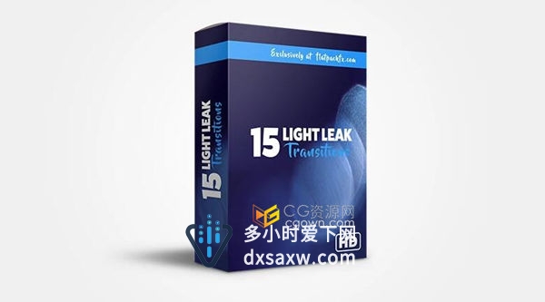 15组柔和美丽的自然散景漏光效果转场视频素材