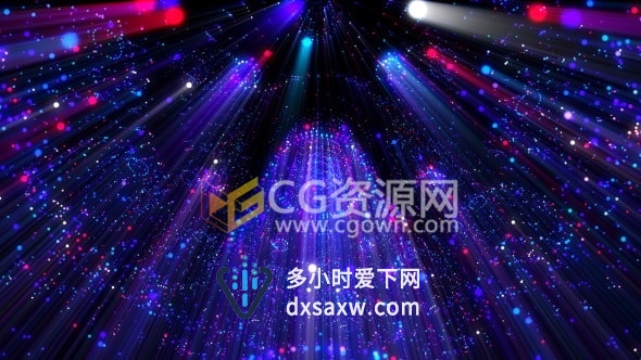 4K分辨率VJ素材旋转粒子射线魅力LED舞台背景视频素材下载