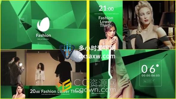 魅力时尚活动电视频道栏目包装设计图形动画AE模板下载
