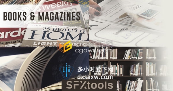音频素材-276个高质量书籍杂志翻页声音书本滑落拾取打开和关闭等音效