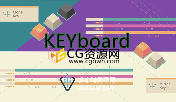 AE脚本Keyboard v1.2.7快捷键控制关键帧操作工具