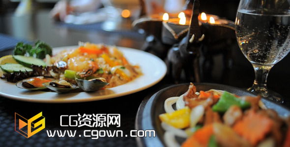 美味餐厅美味的菜 实拍高清视频素材 Delicious Restaurant Tasty Dish
