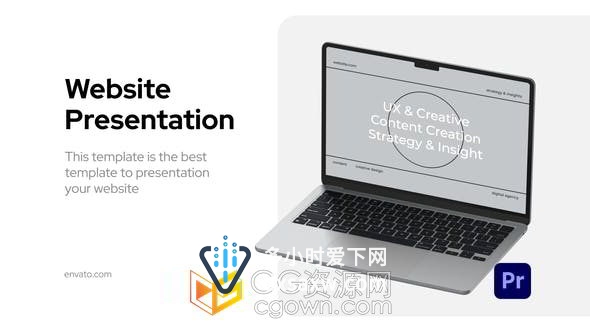 立体笔记本模型网站页面应用展示现代互联网宣传片PR模板