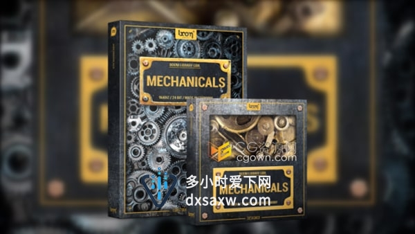 Mechanicals 3780种声音工业钢铁金属机械齿轮转动碰撞音效素材