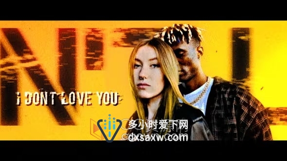 AE模板-带有胶片烧录动画和模拟8mm胶片定格效果适合个性音乐视频宣传