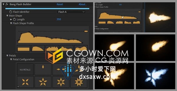 Bang v1.0.3a Win/Mac破解版AE插件制作开枪口火焰闪光火花枪火三维特效