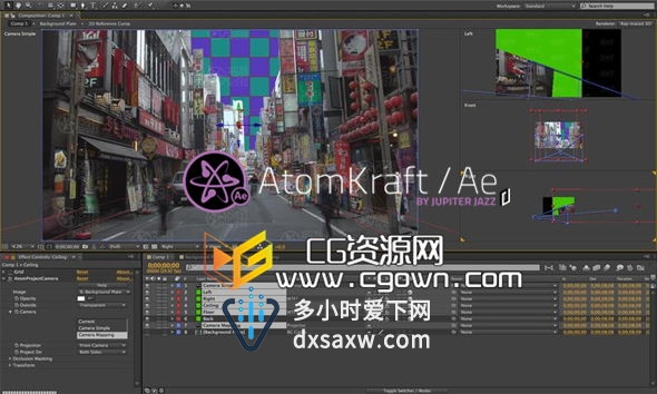 AE三维交互式工具包插件 Jupiter Jazz AtomKraft 1.2.0.0 After Effects CC 2014