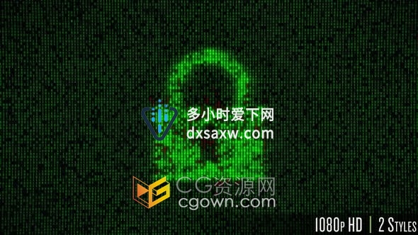 网络安全防火墙黑客加密数据互联网计算机安全锁粒子动画视频素材