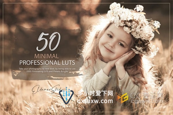 50个Minimal简约可爱充满童真色彩LUT和预设包