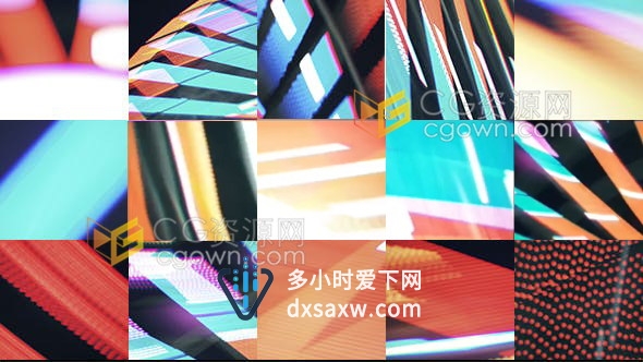 28种展览会灯饰样式光效效果视频转场动画视频素材下载