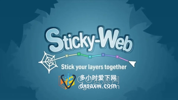 Sticky-Web v1.0 AE脚本快速在合成图层父子关系链接