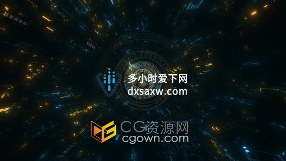加密货币区块链全球金融业务云计算代码科技动感背景视频4K素材