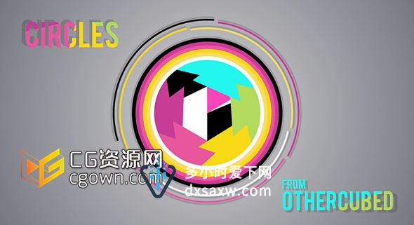 AE圆圈图形动画脚本 做过场动画少不它 Circles OtherCubed 带教程