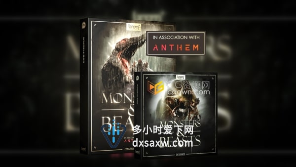 Monsters & Beasts 4957种动物野兽怪物咆哮嘶嘶呻吟声游戏或电影音效素材
